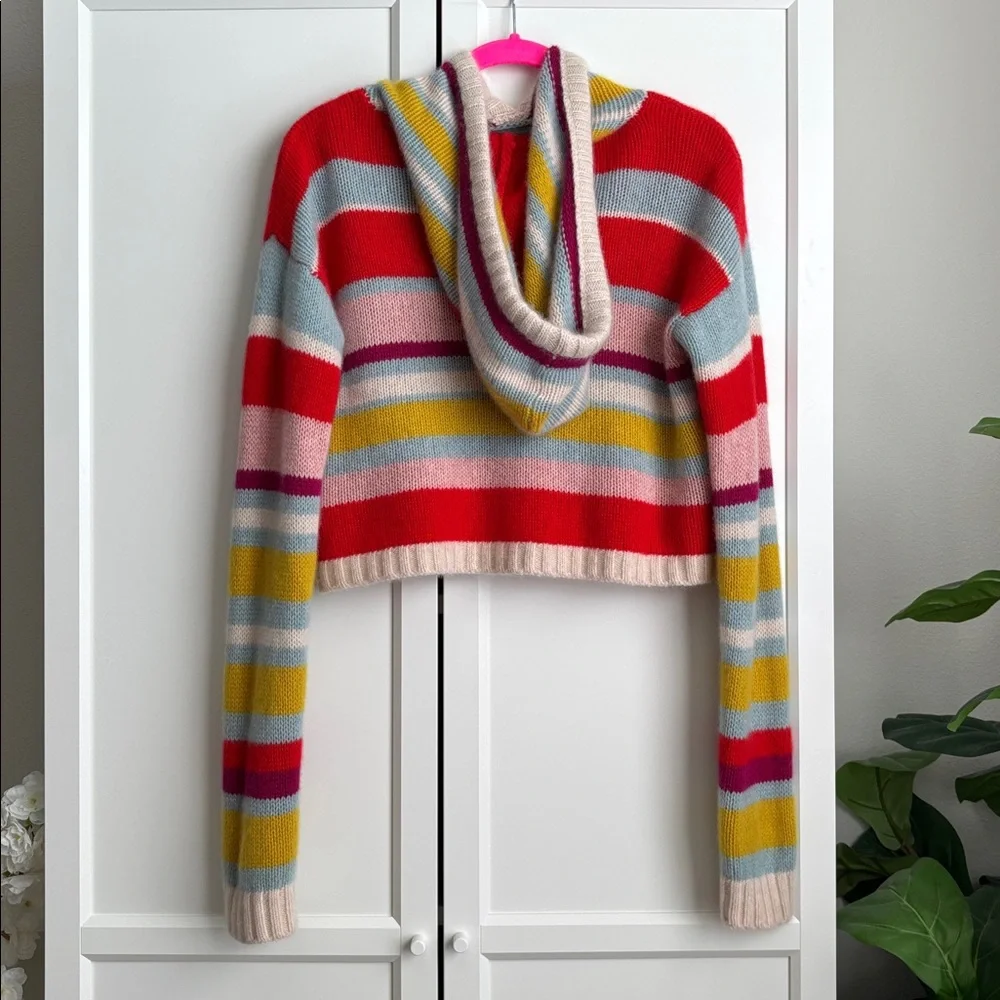 Free People Candy Lane Cashmere Hoodie, M